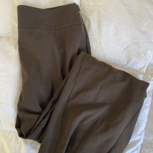 Talbots brown wide leg pants